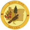 Oregon Pin OR State of Oregon Emblem Hat Lapel Pins